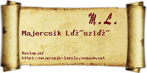 Majercsik László névjegykártya